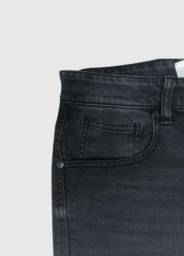 Diablo - Dark Washed Classic Black Straight Jeans