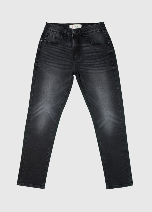 Diablo - Dark Washed Classic Black Straight Jeans